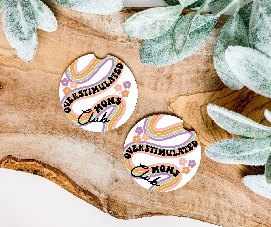 Overstimulated Moms Club Car Coaster