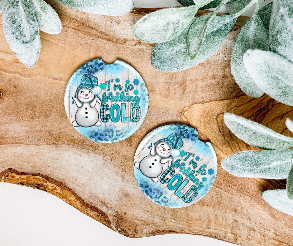 Freaking Cold Car Coaster