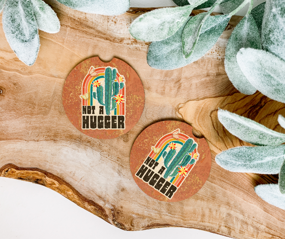 Not a Hugger Car Coaster