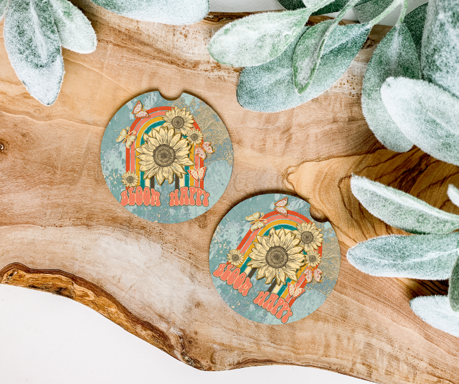 Bloom Happy Car Coaster