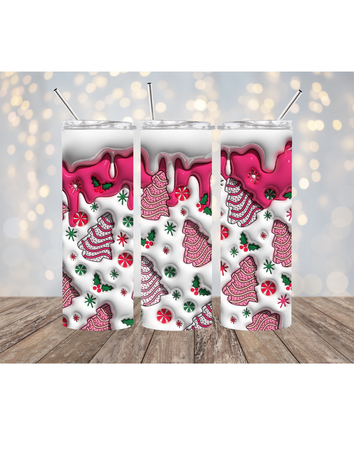 Pink Trees Tumbler