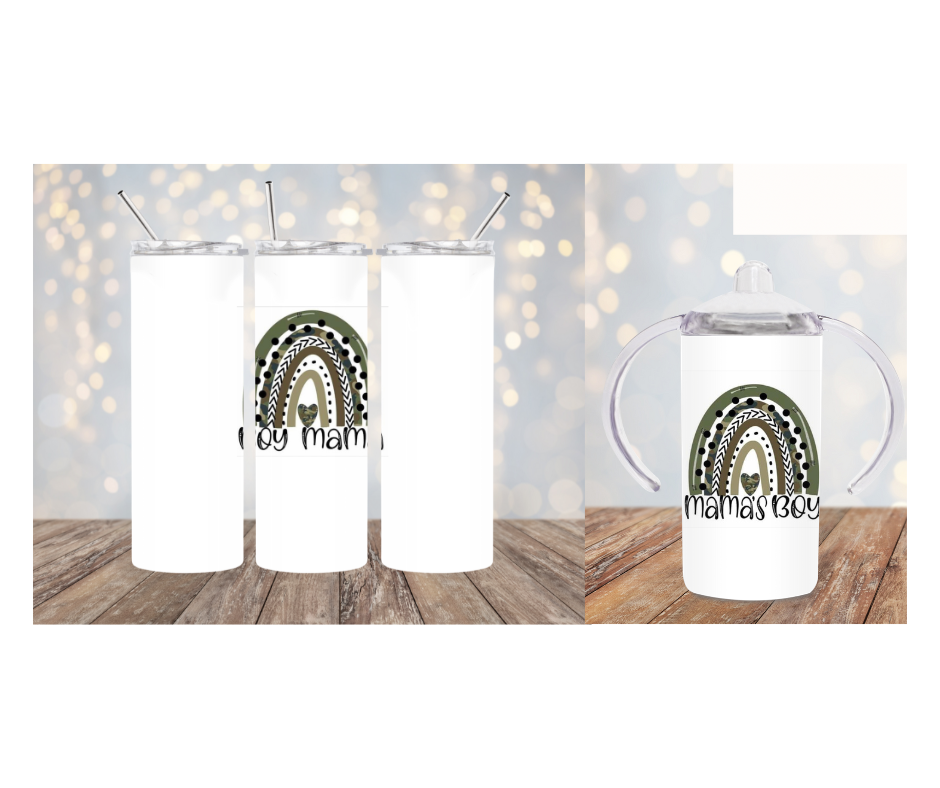 Green Rainbow Tumbler and Sippy