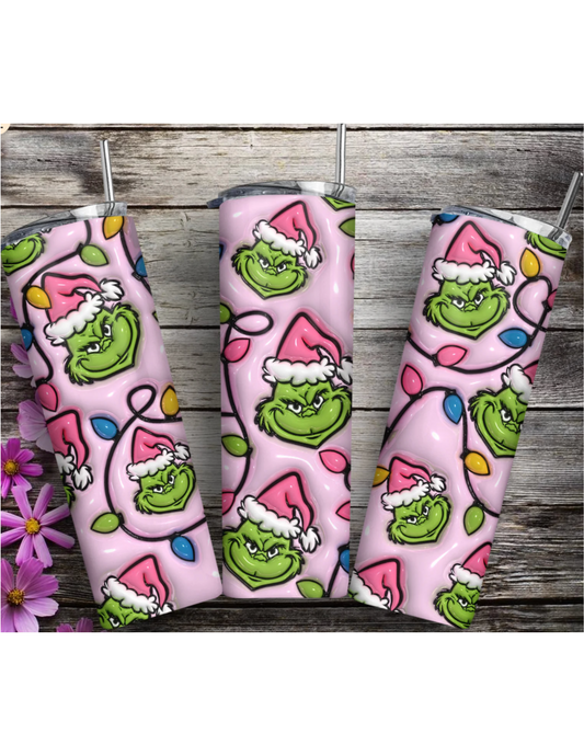 Pink Grinch Tumbler