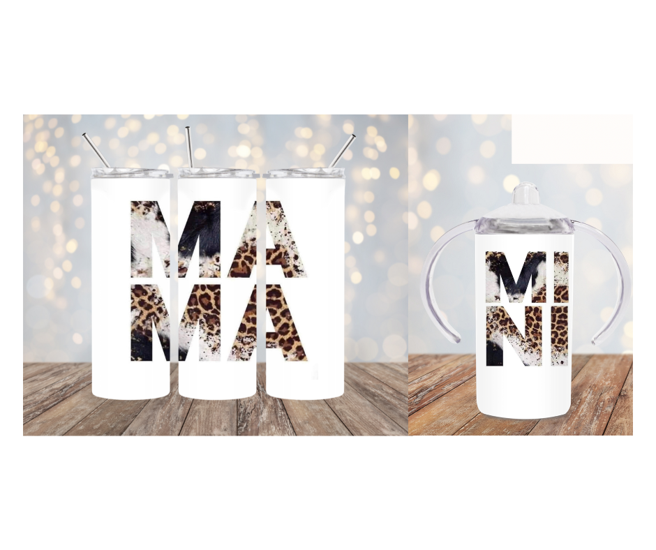Animal Print Tumbler and Sippy
