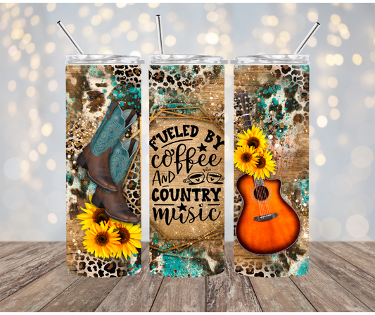 Fueled by coffee and country music Tumbler