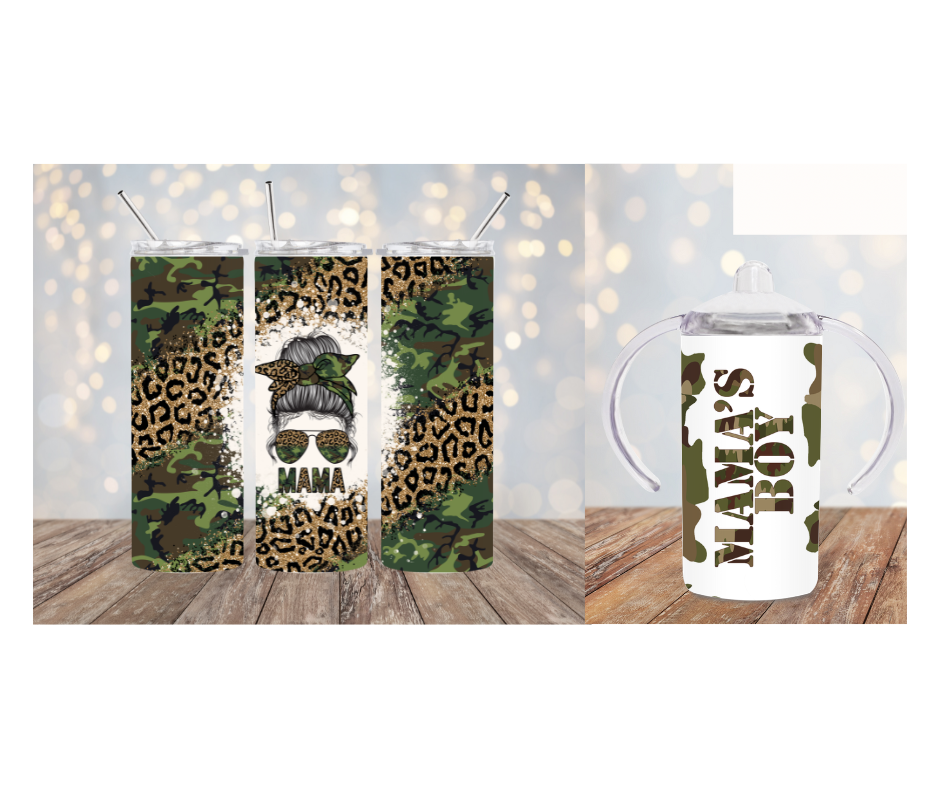 Camo Tumbler and Sippy