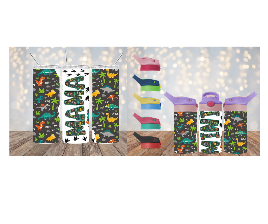 Dino Tumbler and Water Bottle