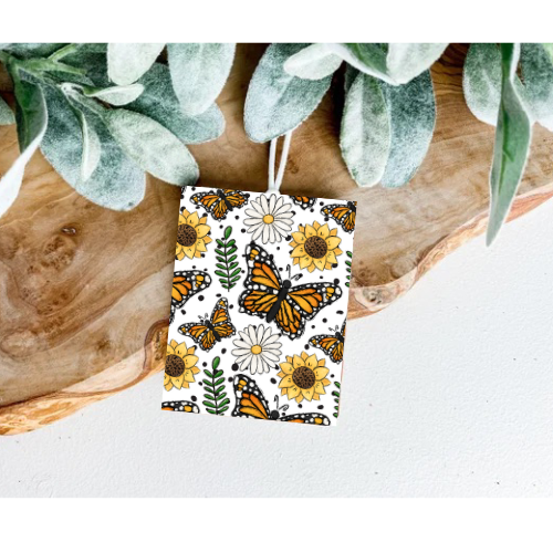 Butterfly and Flowers Air Freshener