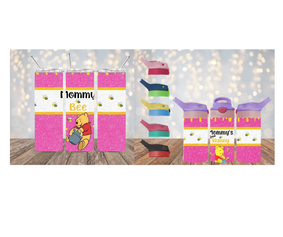 Pooh Tumbler and Water Bottle