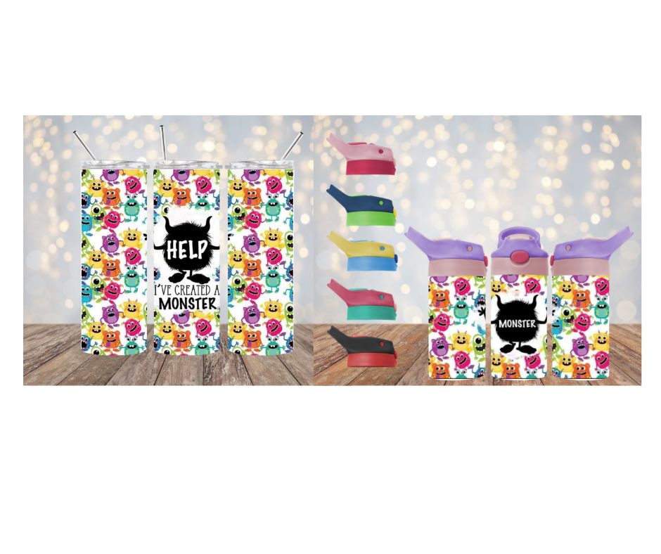 Monster Tumbler and Water Bottle