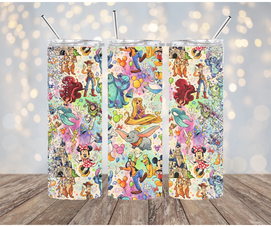 Disney Characters Tumbler