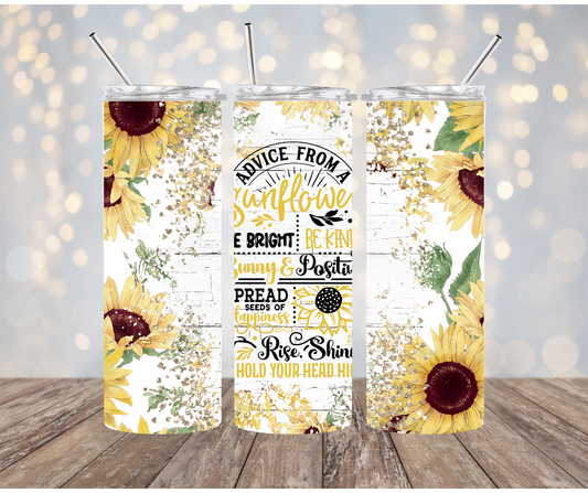 Advice from a Sunflower Tumbler