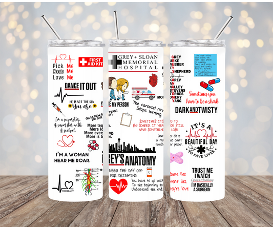 Greys Anatomy Tumbler
