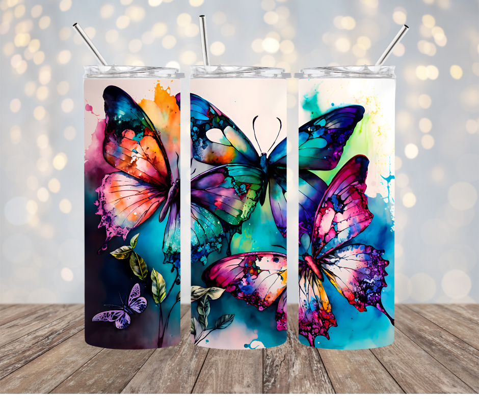 Vivid Butterfly Tumbler